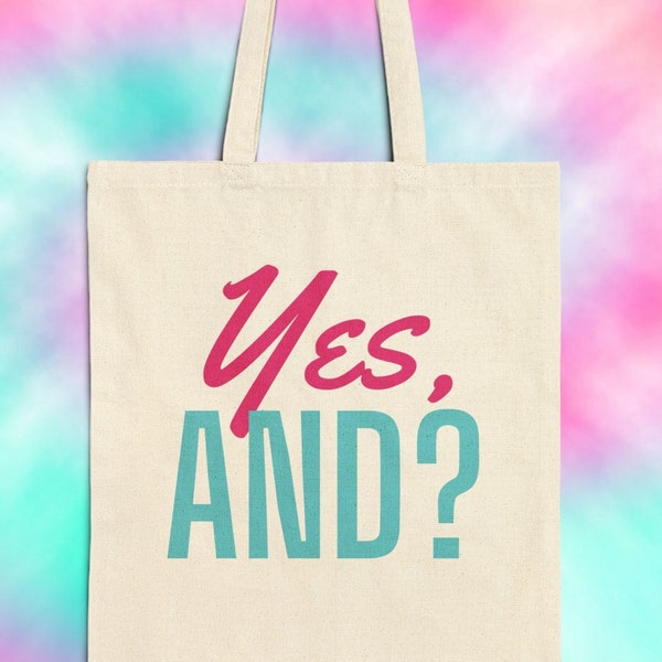 Yes, And Cotton Canvas Tote Bag, Ariana Fan Canvas Bag, Yes And Tote Bag