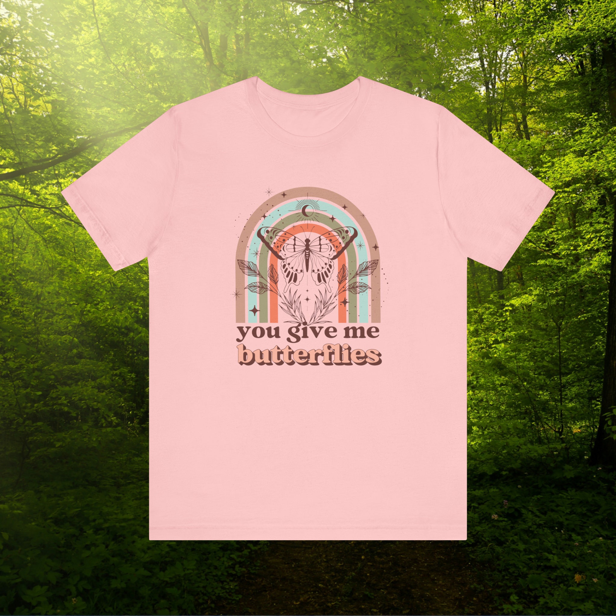 Kacey Musgraves Butterflies Letras Camiseta de manga corta unisex