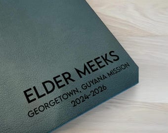 Personalized Engraved Journal Notebook, LDS Mormon Missionary Gift, LDS Mormon Baptism Gift