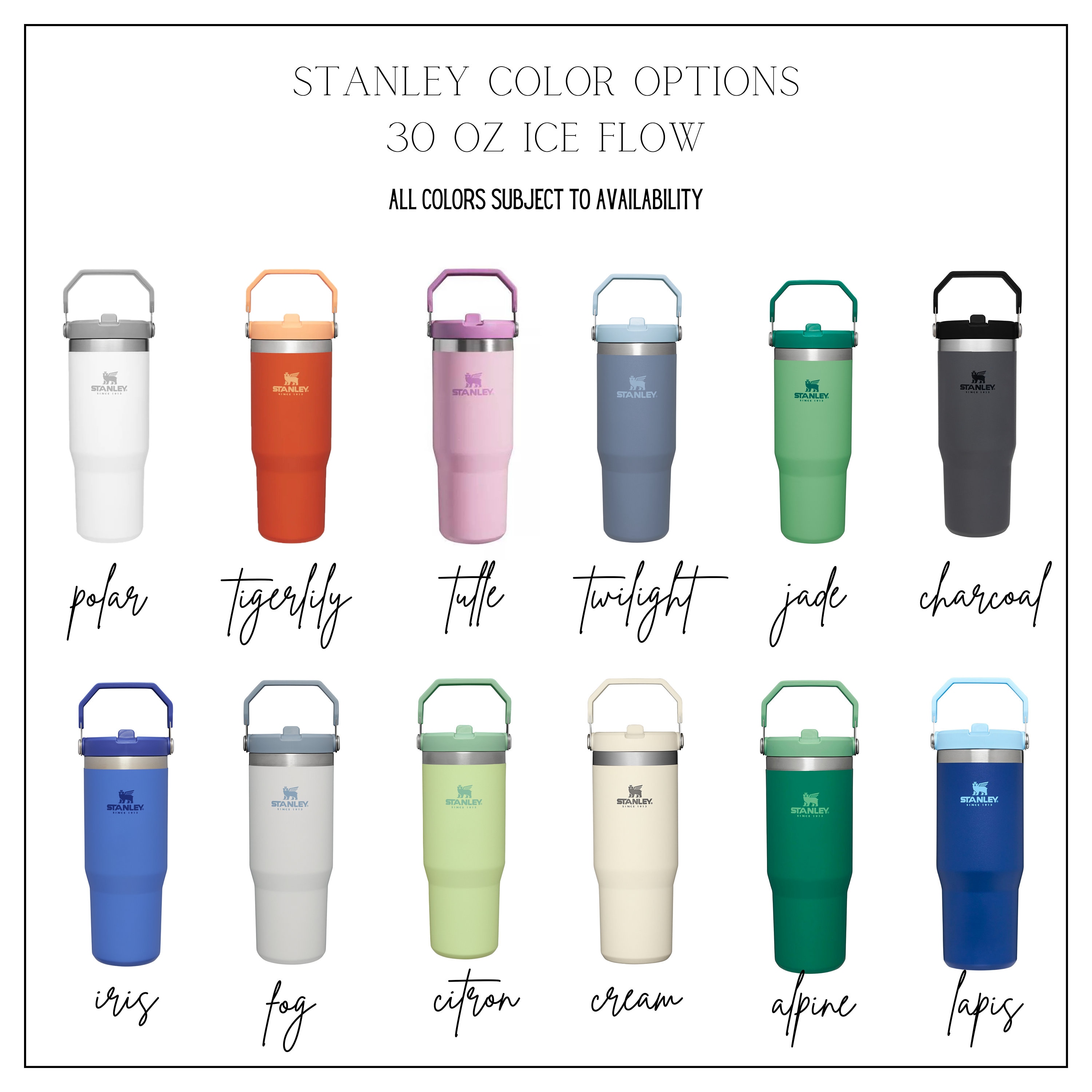 Stanley The IceFlow 30oz Flip Straw Tumbler - Citron Swirl