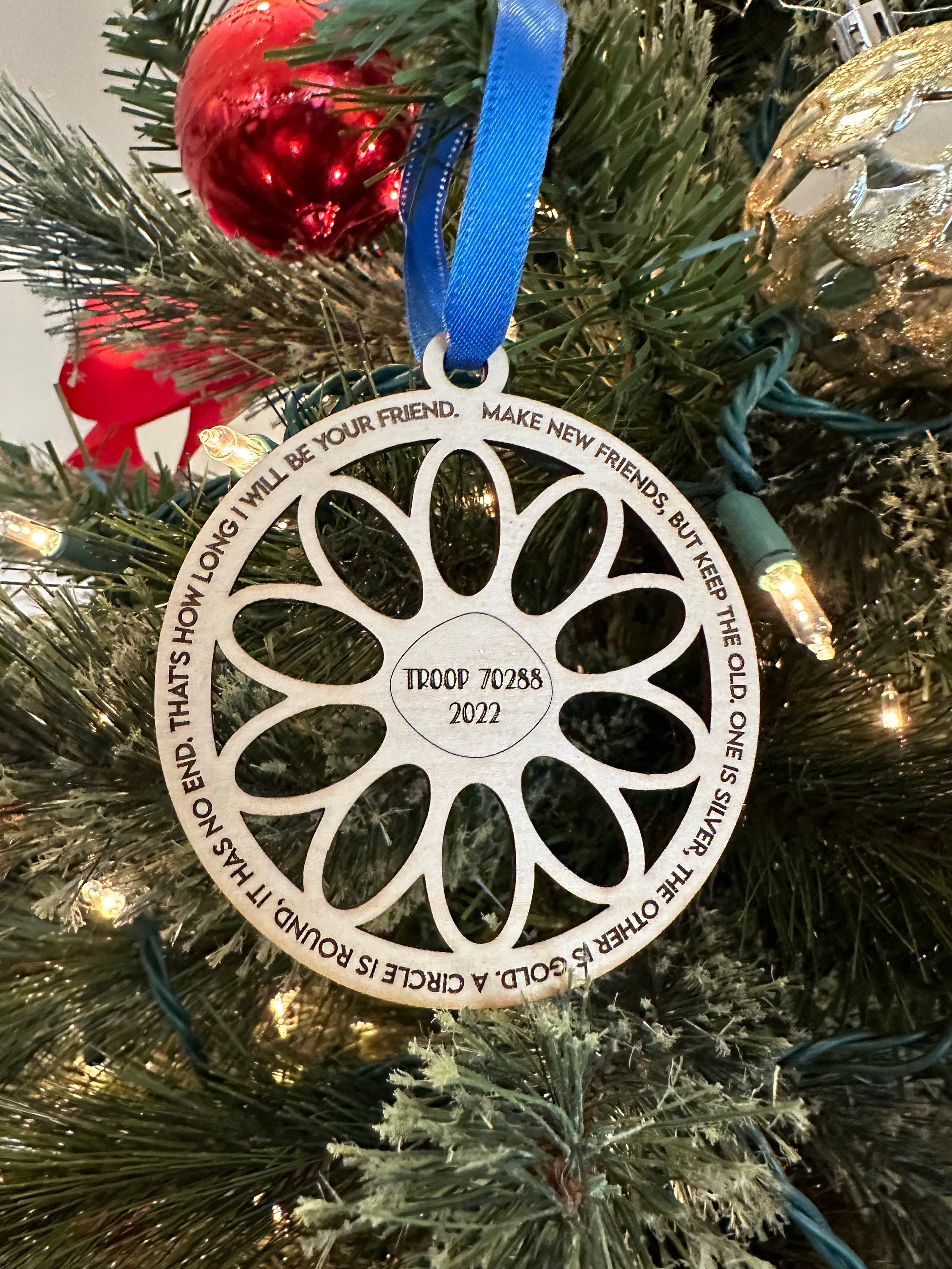 Diy Christmas Ornaments Daisy Scout Ornament Ornament Fun Patch