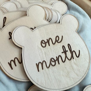 Teddy Bear Milestone Cards SVG PDF | Baby Month Cards | Monthly Baby ...