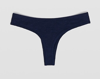 Tanga de lana de alpaca para mujer 160 Ultralight – Antibacteriana, sin olor, transpirable, sin plástico / La ropa interior más saludable del mundo