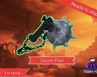 Accesorio de mayal medieval inspirado en Doom. Edición limitada. Artículo terminado. ¡Envío rápido!