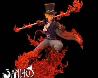 Sabo Figure- one piece FANART  SABO anime statue- DIY model kit