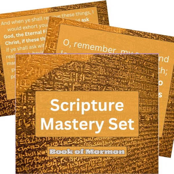 Book of Mormon Scripture Mastery Set