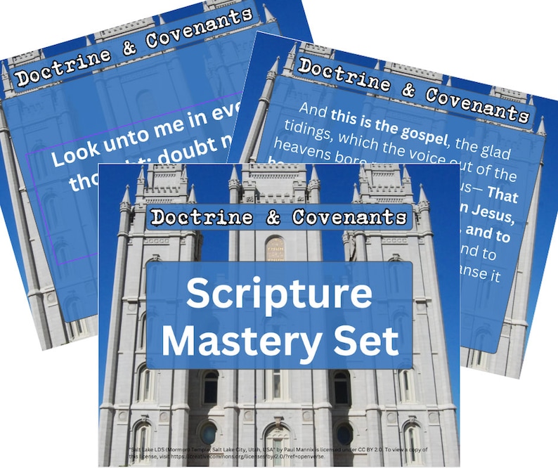 Doctrine and Covenants Scripture Mastery Set - Etsy