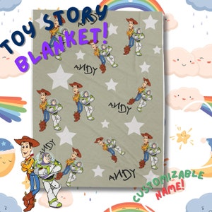 Buzz and Woody Plush Blanket for Kids Toy Story Blanket Christmas Gift For Baby And Toddler Toy Story Blanket Room Decor Cartoon Bedding