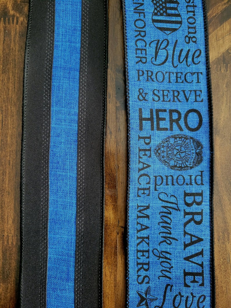 Door Hanger, Law Enforcement Support Door Hanger, Blue Line