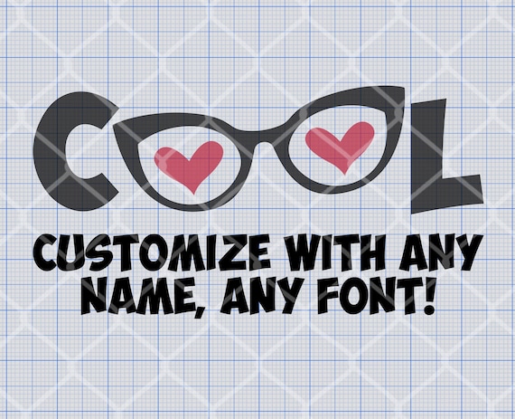 Cool Grandma, Custom Glasses SVG, Png, Eps, Dxf, Pdf, Digital Cut