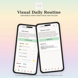 Autism Care Hub – Digital App for Autism Parents | Visual Schedule, Tracker, Calendar | Instant Download