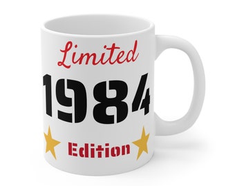 1984 Limited Edition Birthday Year Mug 11oz, Milestone Birthday, Birthday Gift, Special Year, Just Because Gift