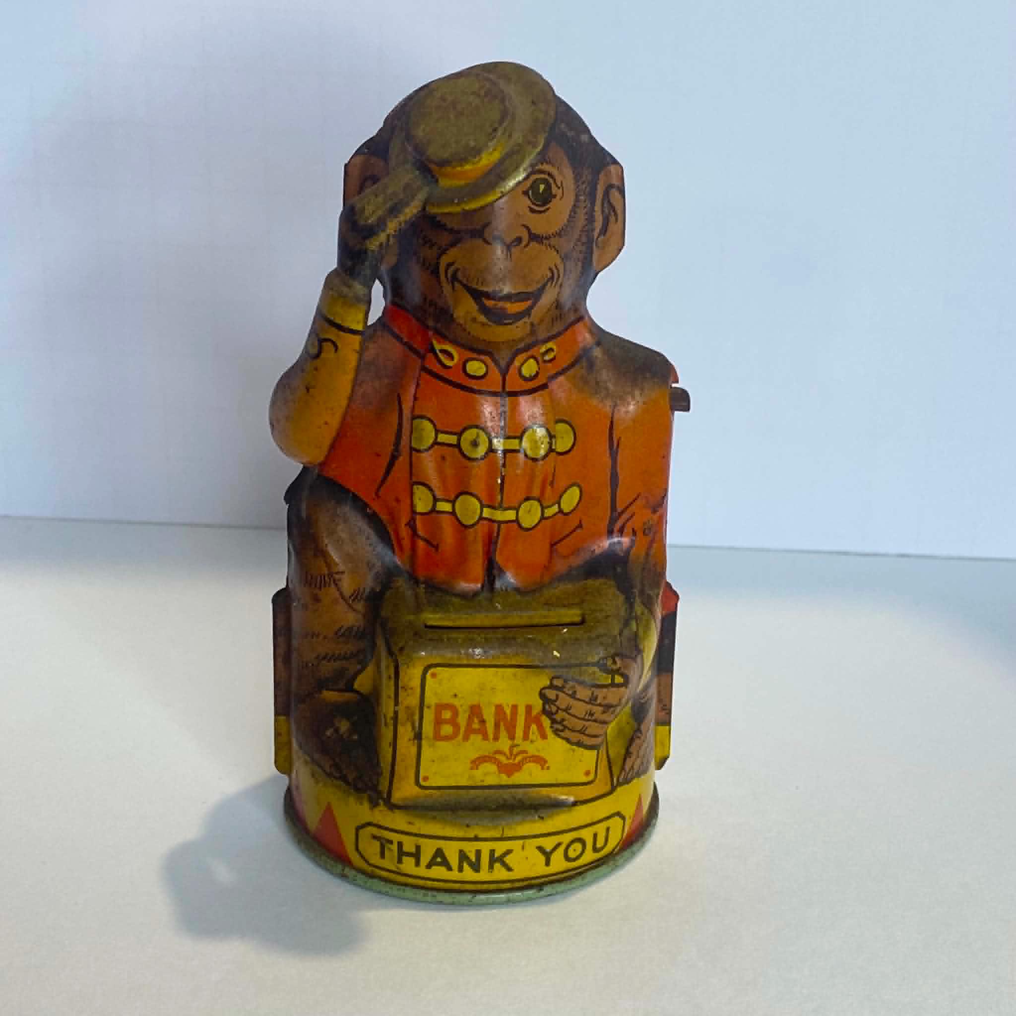 アンティーク ヴィンテージ　ジョリーバンク　メカニカルバンク ペニーバンク 1940's Toy Bank - Etsy