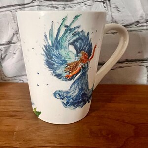 Hand-Painted Angel Mug – Customizable Ceramic Coffee Cup, Christian Gift image 6