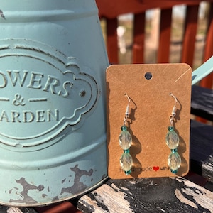 Boho Spring Earrings-Handmade Earrings- Dangle- Gift For Mom