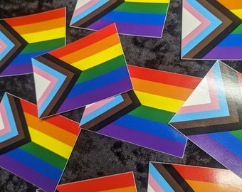 Progress Pride Flag Sticker