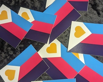 Polyamory Pride Flag Sticker
