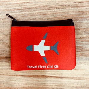 Mini First Aid Pouch for travel - empty pouch for filling with first aid items, travel organizer