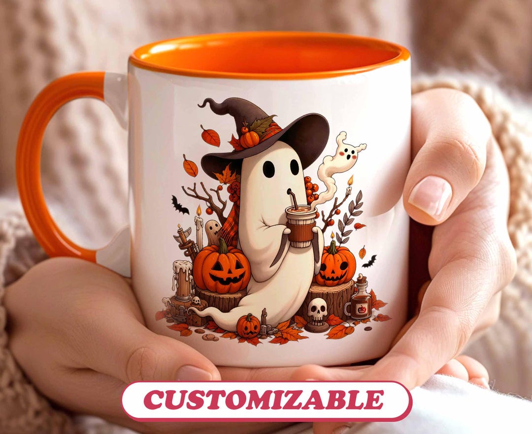 Detailed Halloween Enamel Mug Artwork Concept Detailed Halloween Enamel Mug Artwork Concept