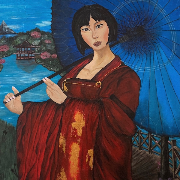 Portrait d'une geisha - Tableau