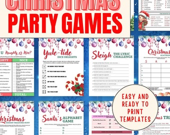 Printable Christmas Activities Holiday Activity Pages for - Etsy