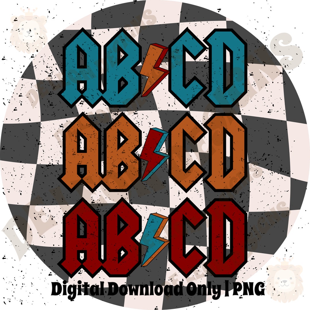 ABCD Design for Toddlers or Teachers Digital Download Png Design for ...