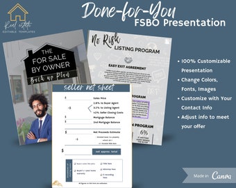 Presentazione dell'elenco del piano di backup PRIV - Canva modificabile, kit di strumenti per agenti immobiliari, download digitale per agenti immobiliari, materiali bonus