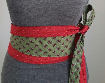 Gürtel Japanischer Obi Kimono, handgefertigtes Upcycled, schrulliges Geschenk, Statement Gürtel, einzigartiges Accessoires, wickeln rund, ein von einem freundlichen Geschenk, schick lässig