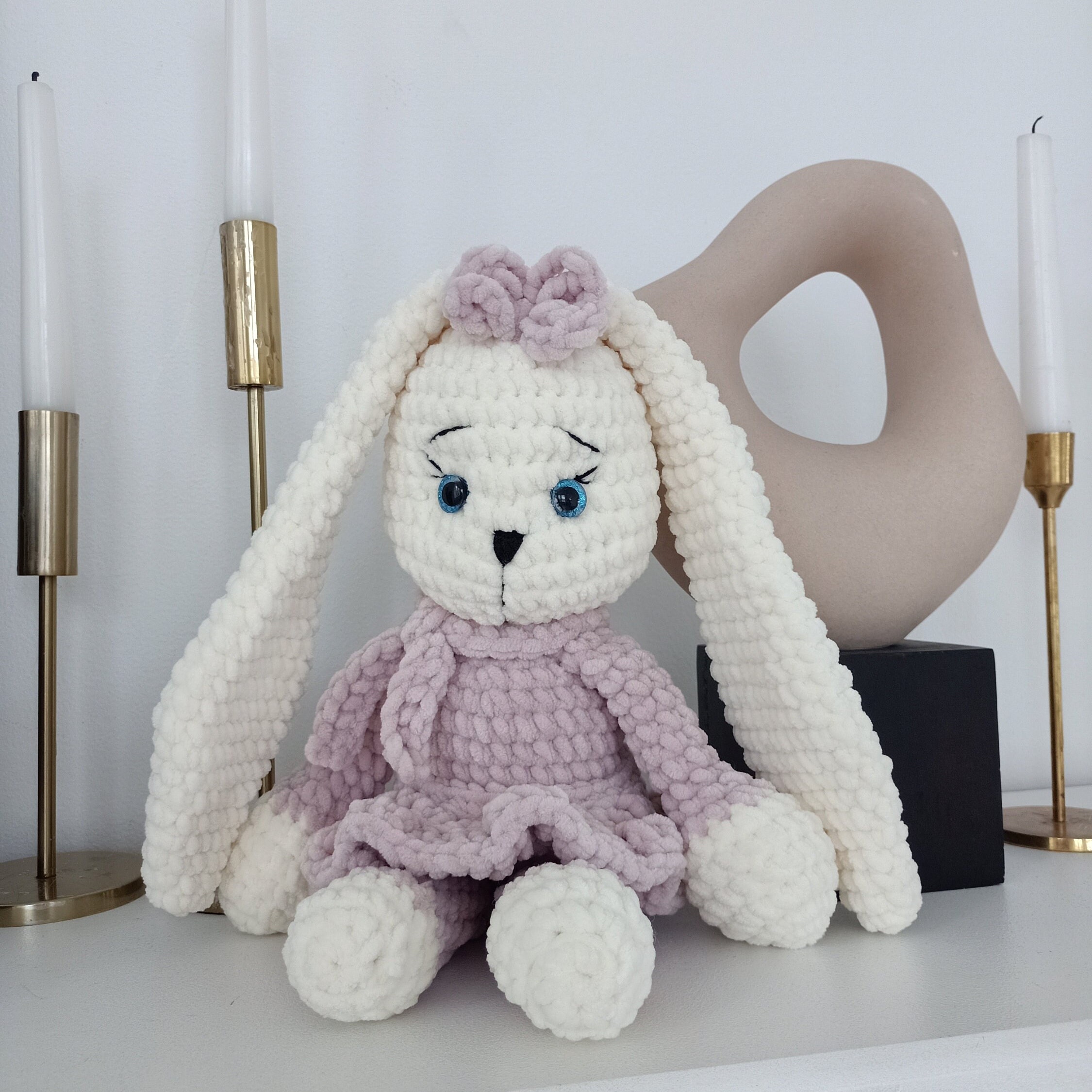 Crochet Baby Toy Gift Pregnancy Gift Plush Bunny Animal Handmade Gift ...