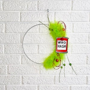10” Modern “Who Hash” Hoop Wreath