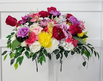 Floral Spring Memorial Saddle - Spring Explosion - Made In Canada