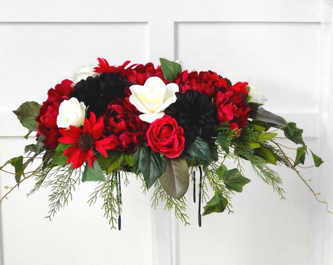 Floral Fall Memorial Saddle - Moody Beauty