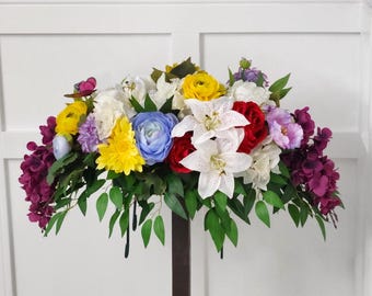 Floral Summer Memorial Saddle - Summer Lady - Made In Canada