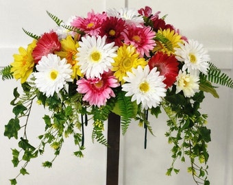 Floral Summer Memorial Saddle - Gerber's All The Way- Made In Canada