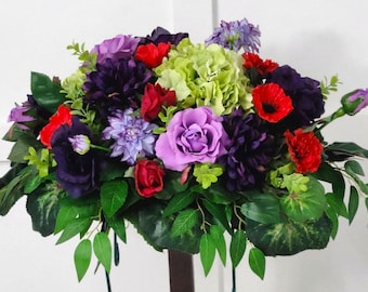 Floral Fall Memorial Saddle - For Dad