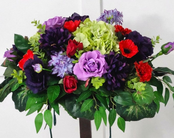 Floral Fall Memorial Saddle - For Dad