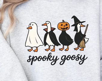 Funny Halloween Goose PNG: Spooky Costume Sublimation Design (Digital Download