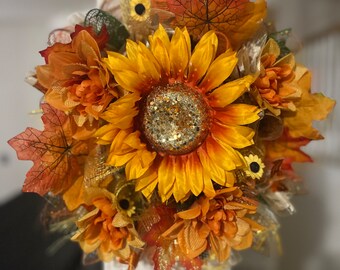Mini fall wreath
