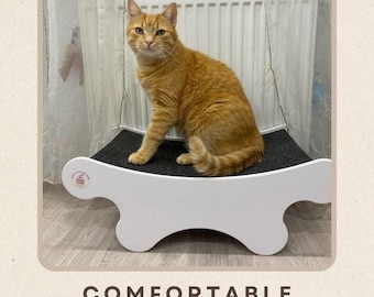 Modern Plywood Cat Bed: Handmade Indoor Cat House