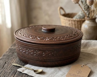 Olla de arcilla roja hecha a mano con tapa, olla de terracota tradicional para cocinar, utensilios de cocina de cerámica ucraniana, plato de cerámica artesanal