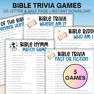 Bibelspiele für Erwachsene, Bibel-Retreat-Spiele, Bibel-Trivia-Spiele, Damen-Kirchenspiele, Frauen-Gruppenspiele, Frauenarbeitsspiele, Bibelquiz