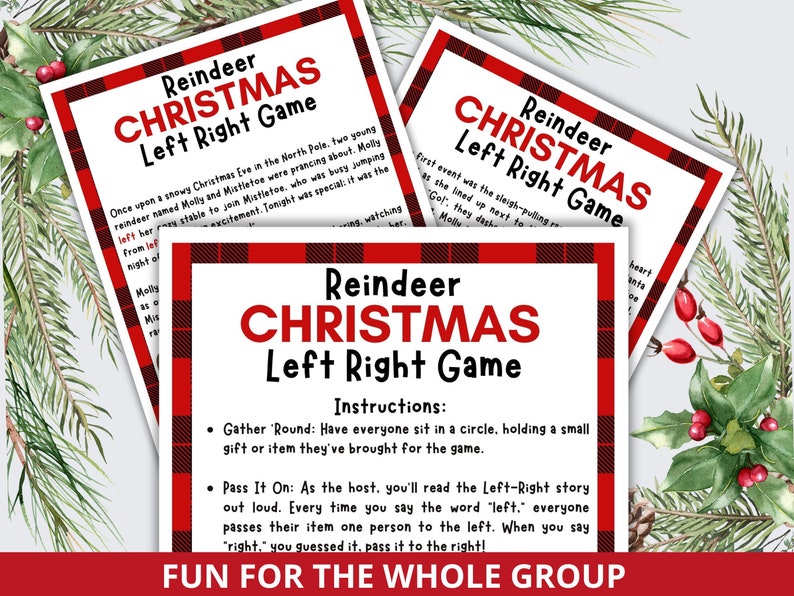 Christmas Pass the Present Game Group Christmas Game Christmas Gift ...