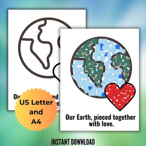 Preschool Earth Day activity, Earth Day craft, Earth Day printable