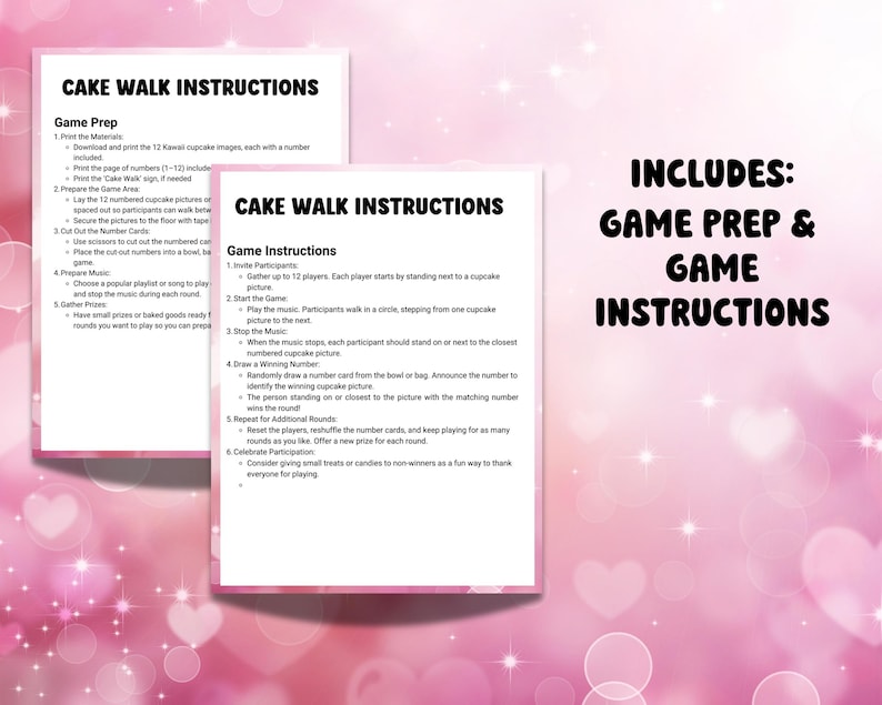 Valentines Cake Walk Game Cake Walk Printable Cupcake Walk Holiday Valentines Cake Walk Game Cake Walk Printable Cupcake Walk Holiday