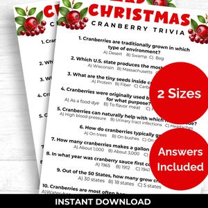 Christmas Day trivia, Holiday food trivia, Christmas Party trivia game, Christmas quiz