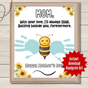 Mothers Day handprint poem, Mom handprint poem, Mom handprint craft, Spring handprint, Toddler spring craft, Mothers Day handprint craft