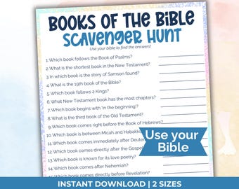 Bible Scavenger Hunt Bible Trivia, Womens retreat games, Scripture Scavenger Hunt, Bible games for teen, Youth Group games, Womens Ministry