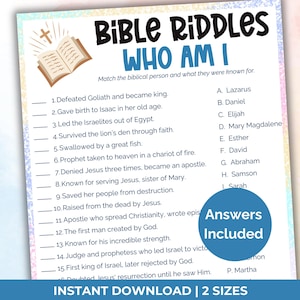 Bibel-Rätsel Wer bin ich?