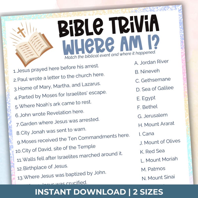 Bible Games - Etsy