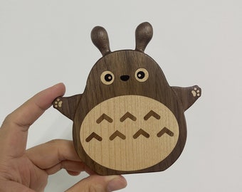 木製トトロ冷蔵庫マグネット/木製コースター/トトロカップマット/装飾